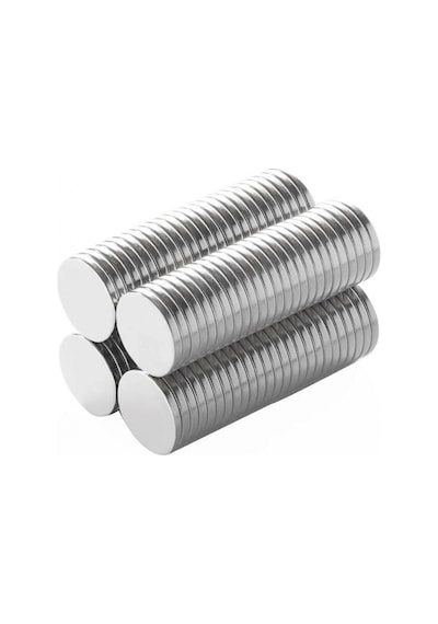 N35 12x2 Mm Neodyum Mıknatıs 50 Adet, Yuvarlak, Nikel Kaplamalı Kaliteli Ve Dayanıklı Ürün