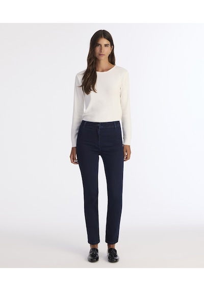 Yargıcı Denim Düz Yüksek Bel Pantolon 25kkpn3042p 484 Lacivert
