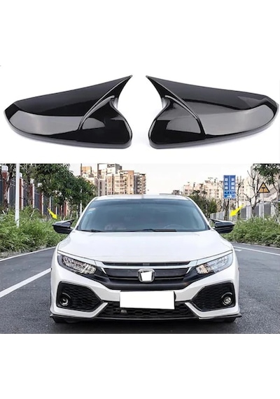 Honda Civic Fc5 Fk7 Batman Yarasa Ayna Kapağı Piano Black Abs Pla