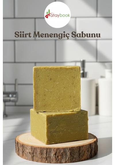 Siirt %100 Bıttım Sabunu 2 Adet El Yapımı Menengiç 300gram Doğal