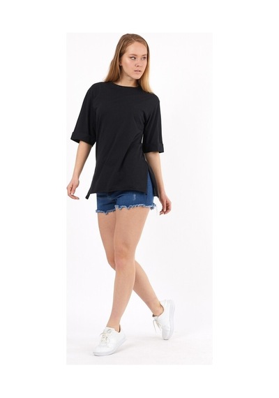 Winmoda34 Oversıze Tshirt Siyah