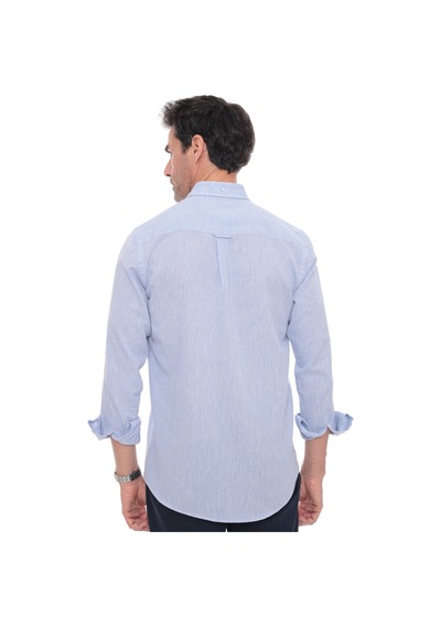 Slim Fit Uzun Kol Yaka Düğmeli Nefes Alan Keten Hediye Kutulu Erkek Gömlek Fs-004548 - Mavi-3236 MAVİ Slim Fit Uzun Kol Yaka Düğmeli Nefes Alan Keten Hediye Kutulu Erkek Gömlek Fs-004548 - Mavi-3236 MAVİ