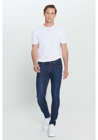 AC&Co / Altınyıldız Classics Rıss Jean Ekstra Slim Fit Pamuklu Erkek Kot Pantolon - Lacivert