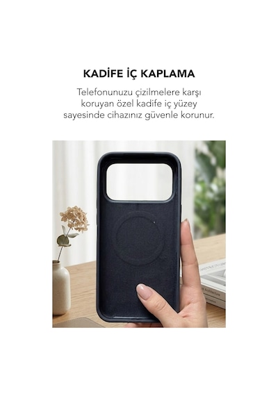 Apple İphone 17 Pro Max Uyumlu Magsafe Lansman Silikon Kılıf Siyah