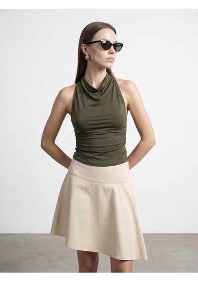 Dilvin 21246 Degaje Yaka Top-haki