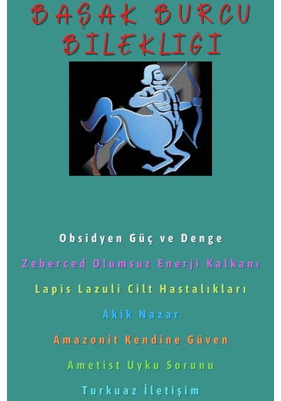 Gümüştel El Sanatları Sertifikalı Başak Burcu Bileklik Doğal Taş Çok Renkli