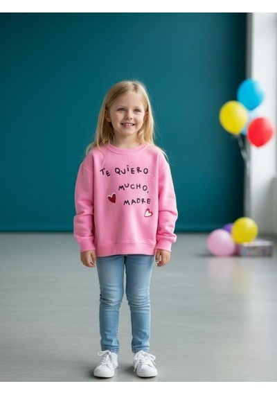 Kız Çocuk Yazılı Neon Renk İnce Sweatshirt-16593 Pembe Kız Çocuk Yazılı Neon Renk İnce Sweatshirt-16593 Pembe