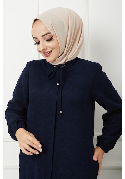 Şönil Kumaş Kışlık Comfort Ferace - Lacivert / F0506 Lacivert