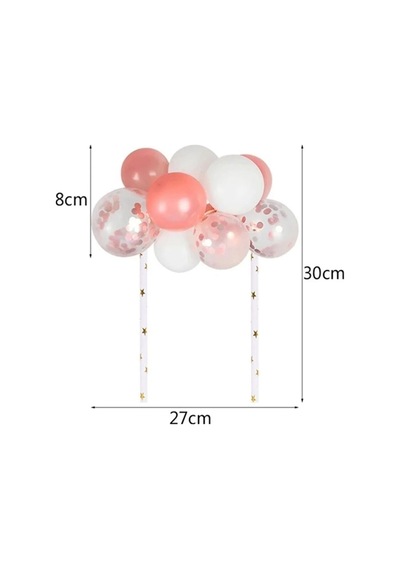 Rose Balon Pasta Süsü