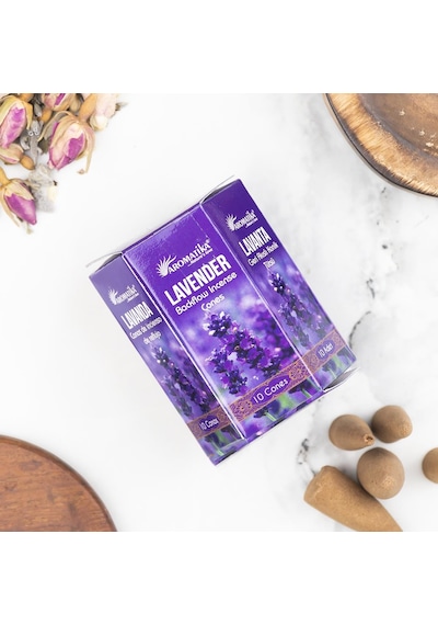 Aromatika Lavanta Aromalı Geri Akışlı Şelale Tütsü