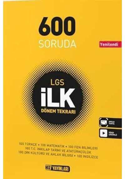 8. Sınıf LGS 600 Soruda İlk Dönem Tekrarı Hız