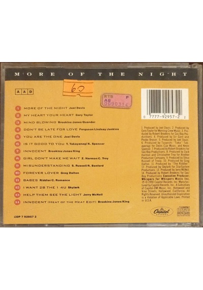 Plak Değildir Cd Dir Cd Whispers More Of The Night Cd