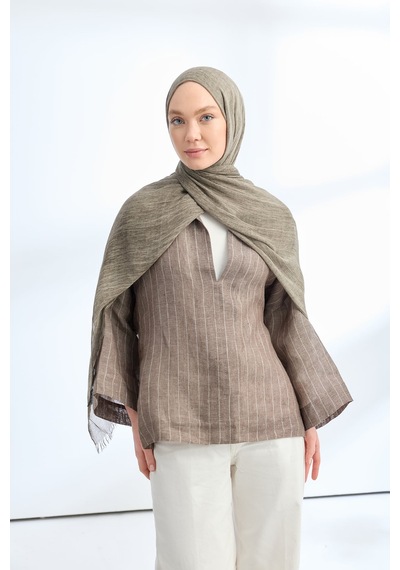 Armanda Organic Touch Ketens Viskoz Şal- 3601 Gri