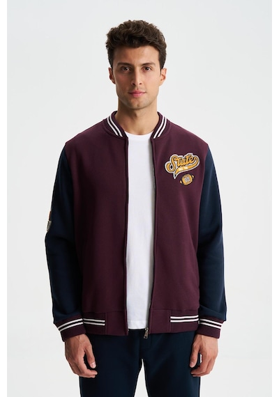 AR-MA Arma Erkek Pamuklu Regular Fit Dik Yaka Baskılı Cepli Kolej Mont Sweatshirt 001 AR-MA Arma Erkek Pamuklu Regular Fit Dik Yaka Baskılı Cepli Kolej Mont Sweatshirt 001