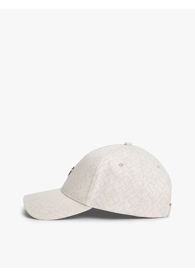Tommy Hilfiger Th Monogram Jacq Cap Kadın Bej Şapka - Aw0aw18331
