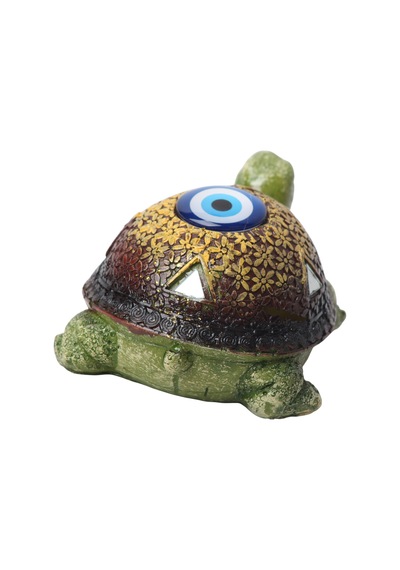 Feng Shui Nazar Boncuğu Motifli 7 Li Caretta Caretta Heykel Biblo Dekoratif Ürün Konsol Vitrin Süsü