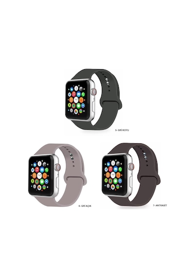 T500 Saat Kordonu - 42 44 Mm Uyumlu Jel Silikon Kordon Kayış