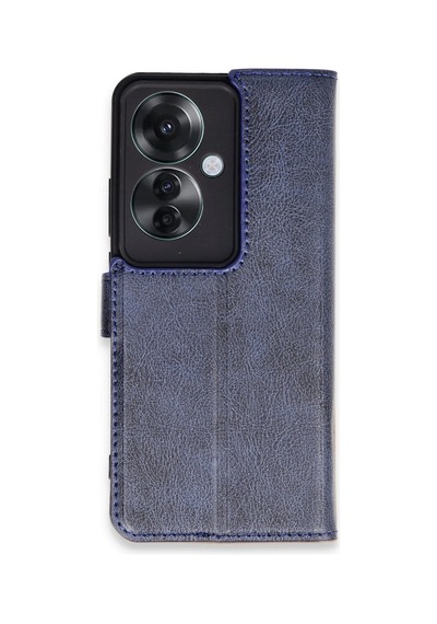 Oppo Reno 11f Kılıf Trend S Plus Kapaklı Kılıf - Lacivert 0.2M-Çok Renkli