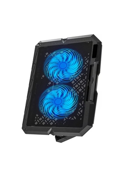 2 Gözlü Büyük Fanlı Laptop Soğutucu Stand Yükseklik Ayarlı Geniş Laptop Fanı
