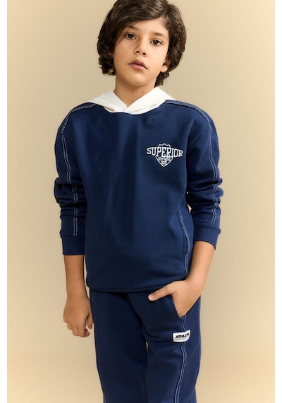 Defacto Erkek Çocuk 2li Takım Kapüşonlu Baskılı Sweatshirt Eşofman Altı G6174a826spnv256 Lacivert-nv256 Defacto Erkek Çocuk 2li Takım Kapüşonlu Baskılı Sweatshirt Eşofman Altı G6174a826spnv256 Lacivert-nv256