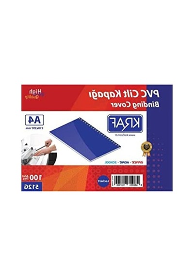 Lacivert Renkli 100 Lü A4 Cilt Kapağı, 160 Mikron