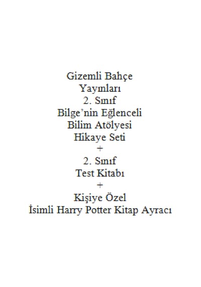 2. Sınıf Hikaye Kitabı Seti Gizemli Bahçe Yayınları Bilge'nin Eğlenceli Bilim Atölyesi + 2. Sınıf Test Kitabı + Kişiye Okul Çocuk Kitapları 52446662