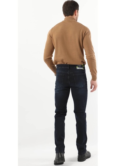 Erkek Koyu Lacivert Jean Pantolon 001