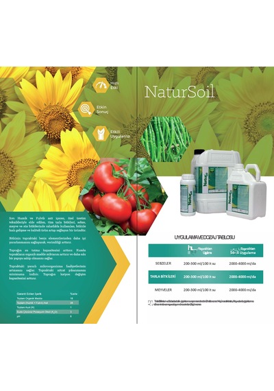 Natursoil Humik Ve Fulvik Asit İçerikli Organik Sıvı Gübre 5 L
