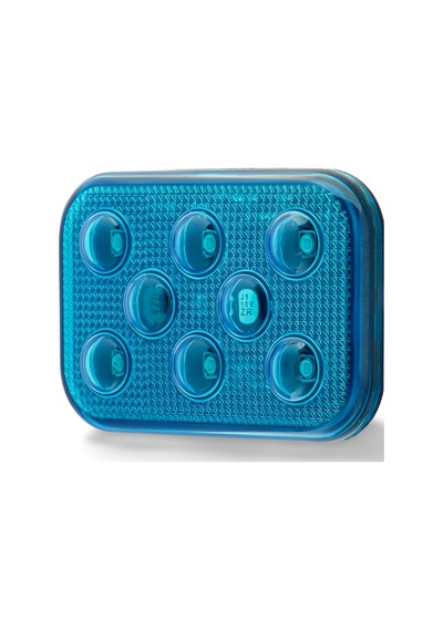Sbdf6b 10v-30v Dikdörtgen Mavi Led Lamba Off Road , Tekne , Karavan , Kamp