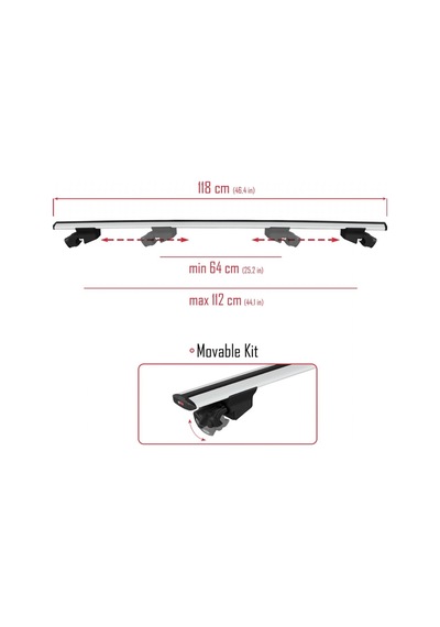 Nyf Apline H01-118s Hook Ara Atkı Anahtarlı 118 Cm Gri