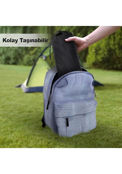 Haegs Full Alüminyum Katlanır Kamp Masası, Piknik, Plaj, Ourdoor Hafif Kamp Masası Orta Boy - Gümüş