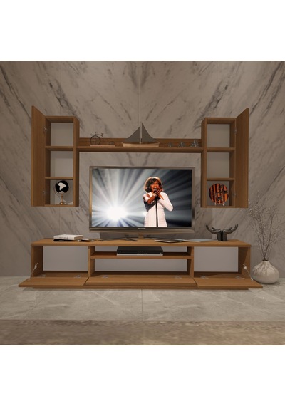 Decoraktiv Trendstyle 5ds Mdf Tv Ünitesi Tv Sehpası Ceviz