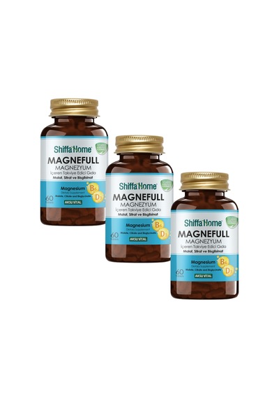 Shiffa Home Magnefull Magnezyum Takviye Edici Gıda 3 x 60 Tablet
