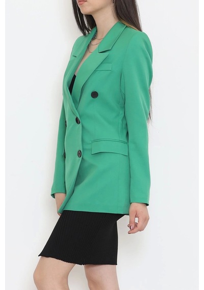 Blazer Ceket Yeşil - 80027.683. Çok Renkli