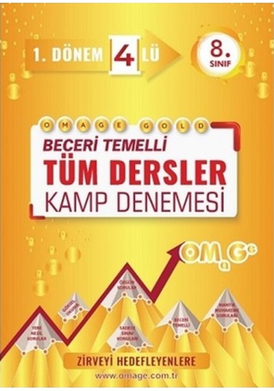 Omage 8. Sınıf Gold Tüm Dersler 1. Dönem 4'Lü Kamp Denemesi