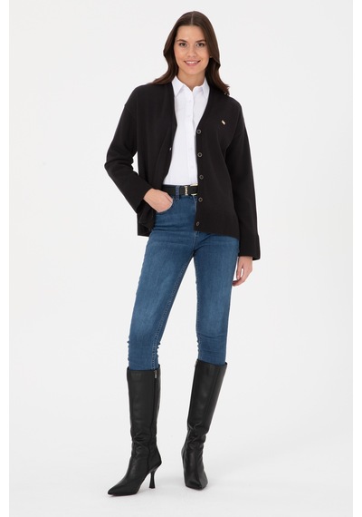 U.S. Polo Assn. U.s. Polo Assn. Kadın Siyah Hırka Triko 50317680-vr046