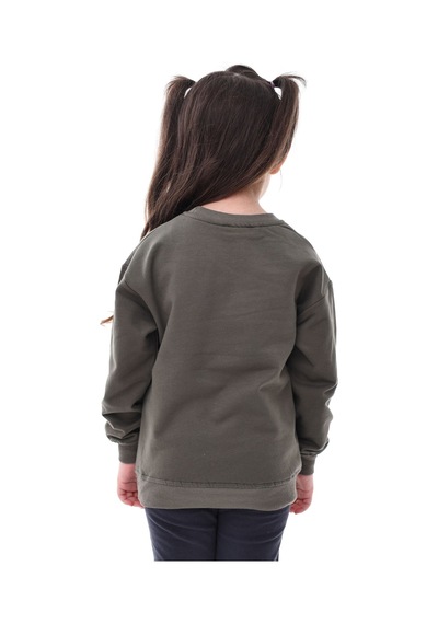 Zuzunga 2'li Basic Şardonlu Çocuk Sweatshirt 3-10 Yaş Hardal-antrasit Haki - Kahverengi