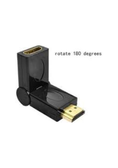 Hdmı L Aparat-Hdmı 180 Derece Dirsek Adaptör Hdmı Erkek Dişi