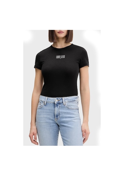 Tommy Jeans Bayan T Shirt Dw0dw21841 Bds Siyah Siyah