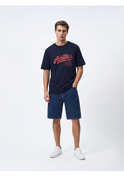 Ltb Varsity Baskılı Lacivert T-shırt Lacivert