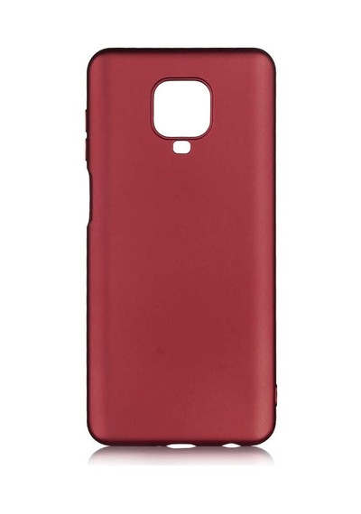 Noktaks - Xiaomi Redmi Note 9s Uyumlu - Kılıf Mat Soft Premier Silikon Kapak - Kırmızı