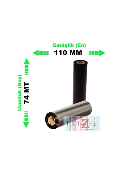 110 Mm X 74 M Wax Ribon 10'lu Paket Diğer