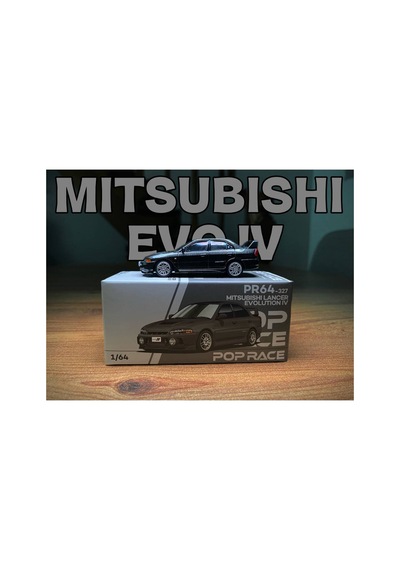Pop Race Mitsubishi Lancer Evolution Iv 1:64 Diecast Model Car Rally Icon Pr64-0327
