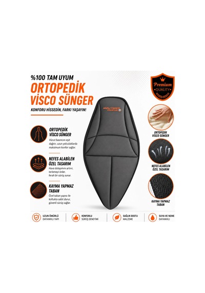Motolux Wow 150 Özel Seri Tam Kalıp Konfor Sele Kılıfı