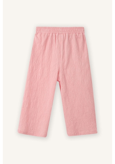 Defacto Wıde Leg Jakarlı Pantolon Kız Bebek H1872a526sppn636 Pembe-pn636
