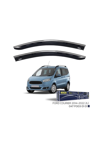 Ford Courier Cam Rüzgarlığı Kromlu 2014+ Sonrası Uyumlu 2'li