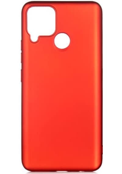 Realme C25 Kılıf Esneyebilen Şık Sofina Silikon Kapak Kirmizi