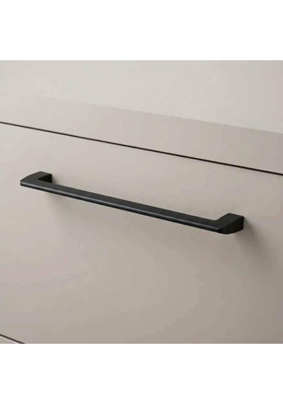 System Mobilya Kulbu Siyah Renk 320mm Kulp Sy6518 0320 Al6 Çok Renkli