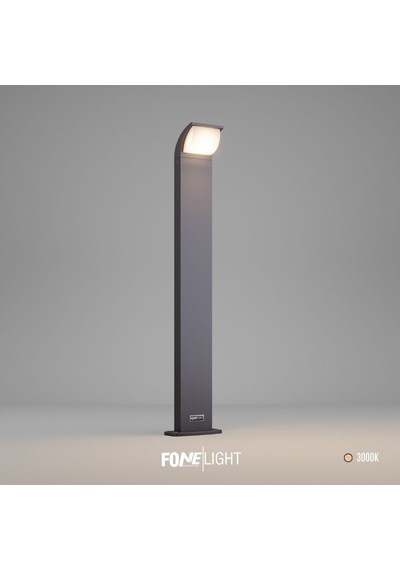 Fonelight Naja 80 Cm Led Bahçe Bollard Aydınlatma Direği Antrasit Alüminyum Ip65 Peyzaj Yürüyüş Yolu Aydınlatması 9w 3000k