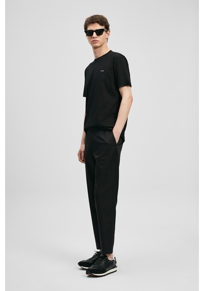 Lufian Bran Modern Grafik T- Shirt Siyah Siyah 111020321100100